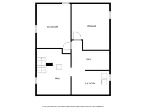 unfinished Basement floorplan