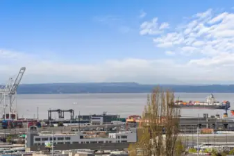 Sweeping sky to Sound views...the crossing ferries will have you mesmerized.