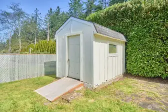 Shed for lawn equipment and clam gear!