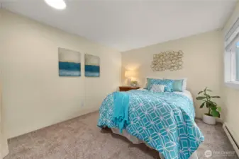 Bedroom #1 is light, bright, and spacious!
