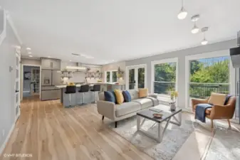 Flexible space. Easy to flow from inside to outside.