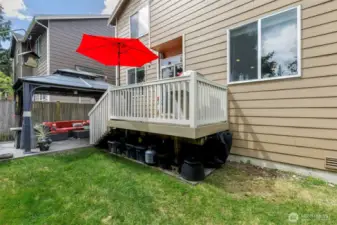 Gazebo and deck