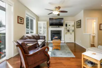 Living room and ½ bath