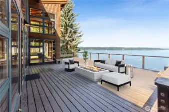 virtually staged outside deck is nearly 1000 sf!