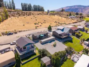 Aerial view of home.