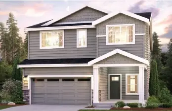 Noah 3392 Elevation B Rendering-Depictions of homes or other features are artist conceptions. Hardscape, landscape, and other items shown may be decoration and not included in the purchase price and availability may vary, not promised. Views may also be altered by subsequent construction, tree growth, and landscaping