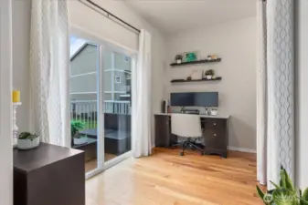 Slider leads out to rear deck