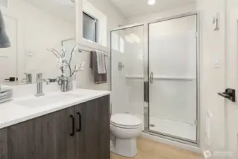 3/4 bath on bonus living space.
