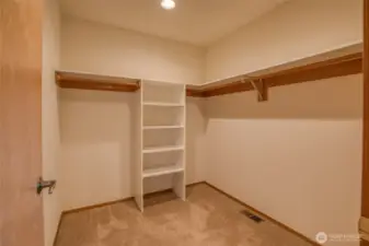 Primary walk-in closet