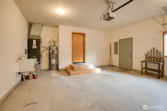 2 car garage with sink