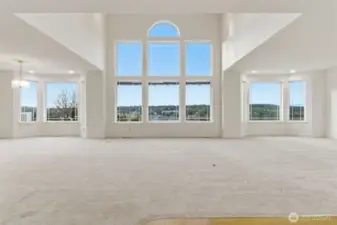 Looking at the living room from the entrance