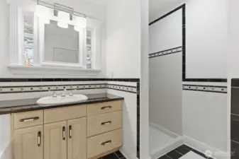 Second floor guest bathroom and shower