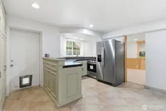 Full kitchen in the basement