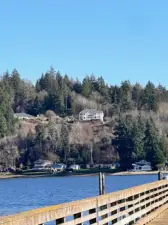 Looking across the Bay towards the beautiful home