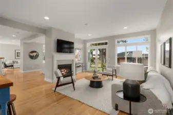 Flexible main-level bedroom ideal for multigenerational living, aging in place with a nearby ¾ bath, or the perfect guest suite or home office