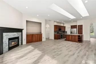 Living area and Kitchen