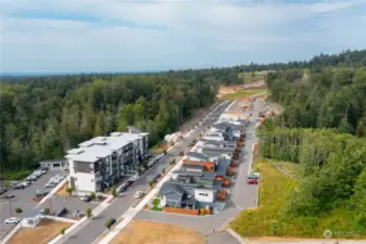 James Street connector at the end of Creston Way under construction now