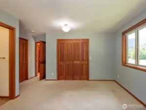 Spacious master bedroom  with master bath.