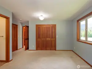 Spacious master bedroom  with master bath.