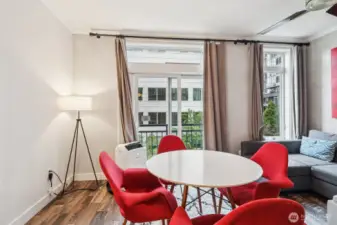Eating Area with Slider plus Air conditioning