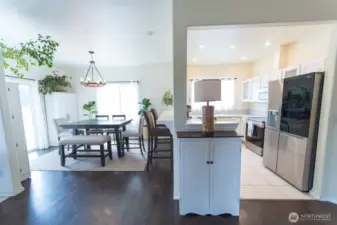 dining and kitchen view