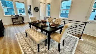 Dining area (staging and furniture are for decoration and not included in the sale of this home)