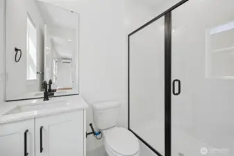 secondary bath off guest suite or office