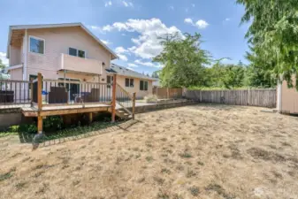 You have to love the fully fenced spacious backyard.
