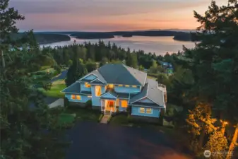 Twilight overlooking Similk Bay