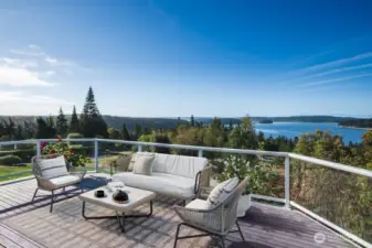 Expansive Deck with Southerly Waterviews