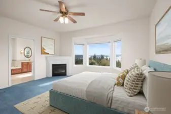 Primary Suite with Fireplace