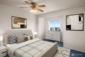Upstairs Guest Bedroom with Ensuite 3/4 Bath