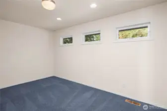 Upstairs Family Room + there is another finished Craft Room & Storage Room