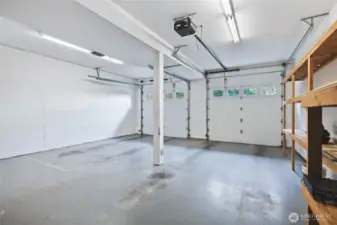 Large 2 car garage