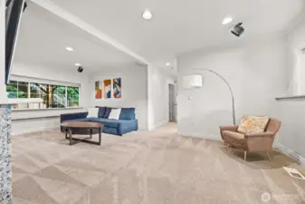 Bright family room