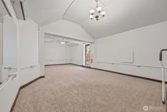 Studio; gym, theater room, future ADU?