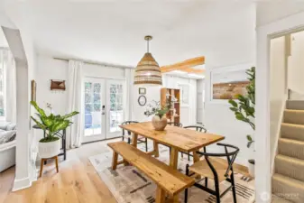 Dining room & stairs
