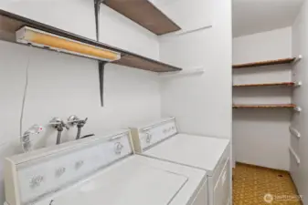 Utility room with extra storage