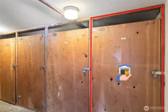 Storage unit secure with another door