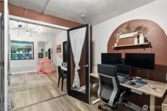 3rd bedroom used as an office is off family room.