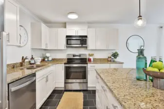 Modern kitchen w/S/S appliance package