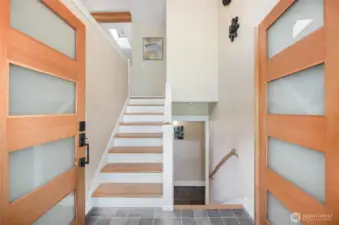 Bright and welcoming foyer.