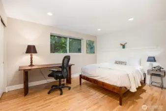 Spacious additional bedrooms big enough for queen size bed and desk and still room to roam.