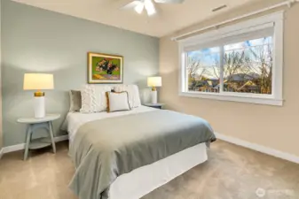 Large second bedroom is first stop down the hall.