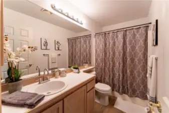 Full bathroom upstairs.