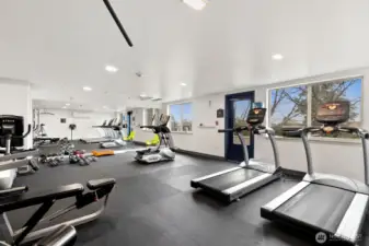 Fitness center on P1 Level