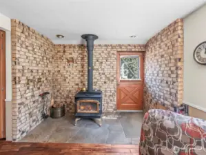 wood burning stove