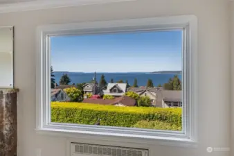 Looks like a beautifully framed picture.  This is one you will see every day from this amazing home