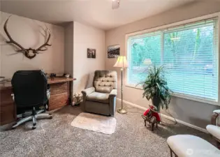 Another view of the Den, this room faces the road aand has large window for the afternoon sun.