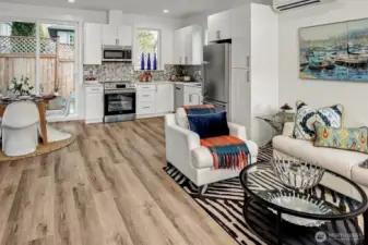 Open space, easy care floors, LED lighting, abundance of natural light -7350 21st Ave NW, Seattle, WA 98117